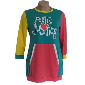 Poetic Justice Color Block Sweatshirt Dress XL
